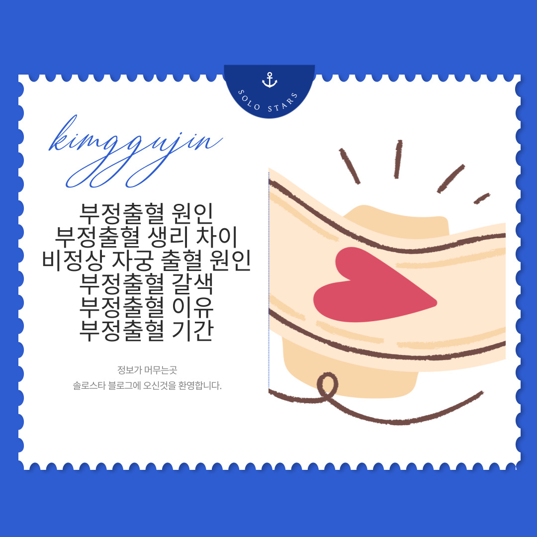 부정출혈 관련 그림