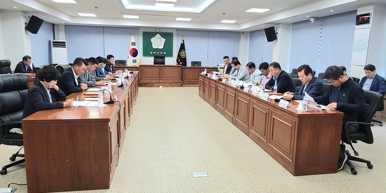 평창군 농축협&#44; 조합공동법인 평창군의회에 사업설명회 개최 현장 사진