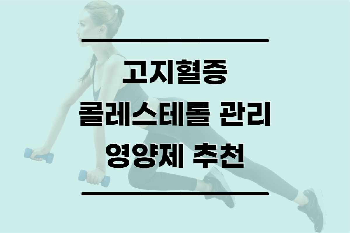  고지혈증, 콜레스테롤 수치 관리 방법과 영양제 추천 (폴리코사놀)