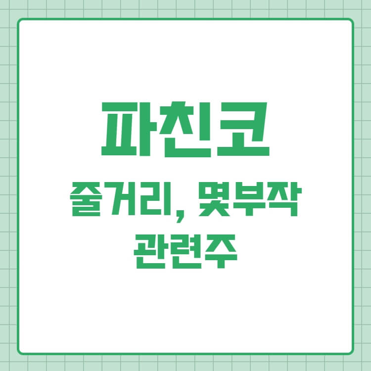  파친코 드라마 줄거리 제작사 관련주 몇부작 등장인물