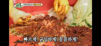 미우새-흑백요리사-김장-배추에 속 넣기