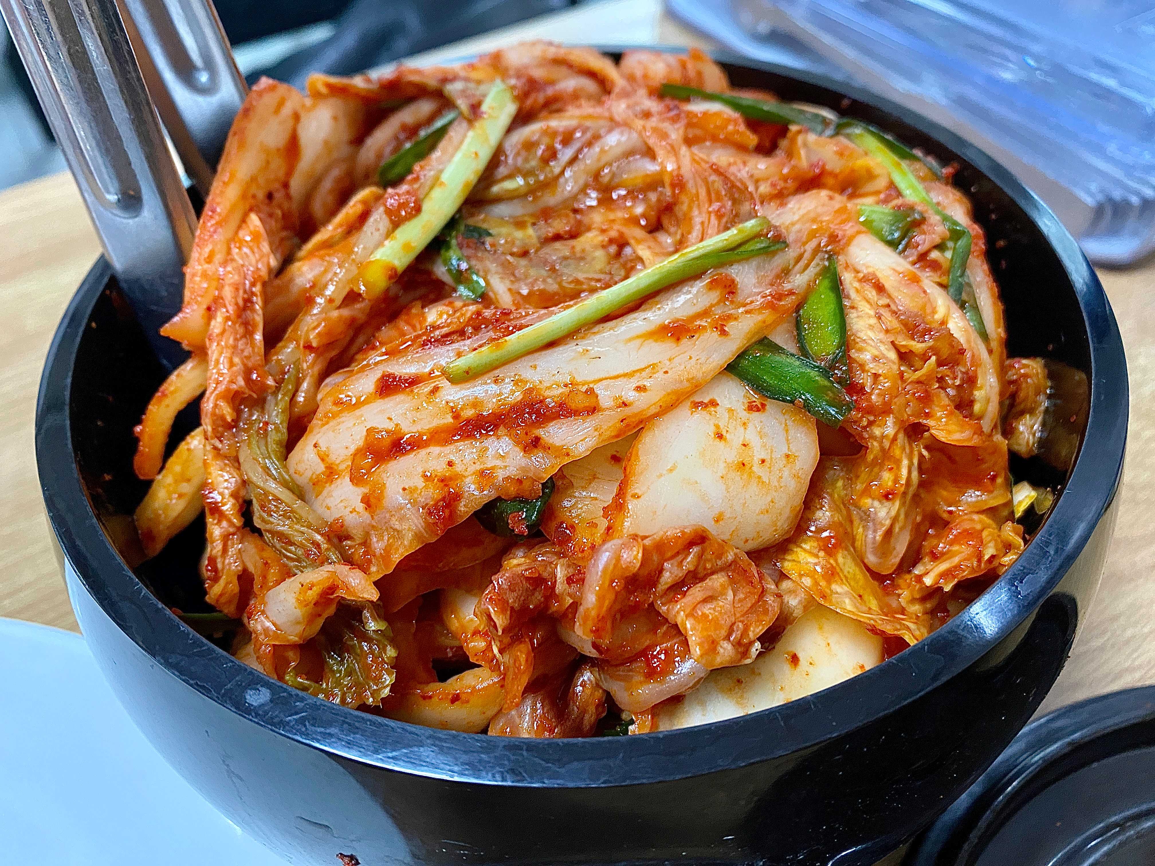 논현손칼국수 겉절이