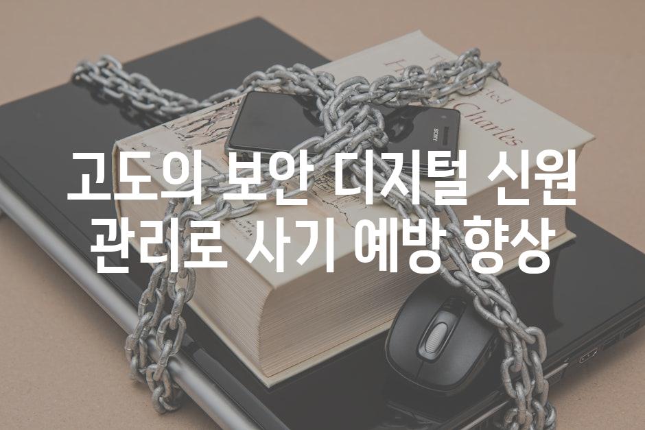 고도의 보안 디지털 신원 관리로 사기 예방 향상