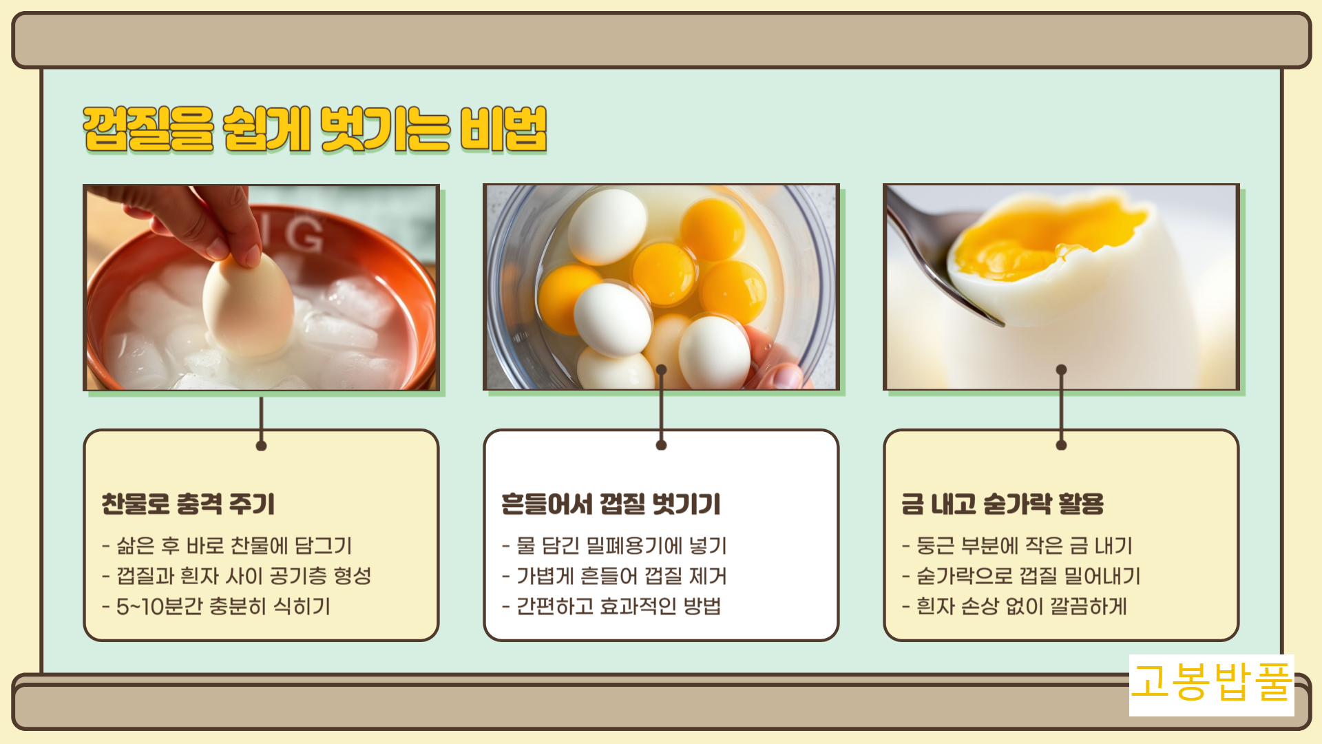 계란 껍질 쉽게 벗기는 방법