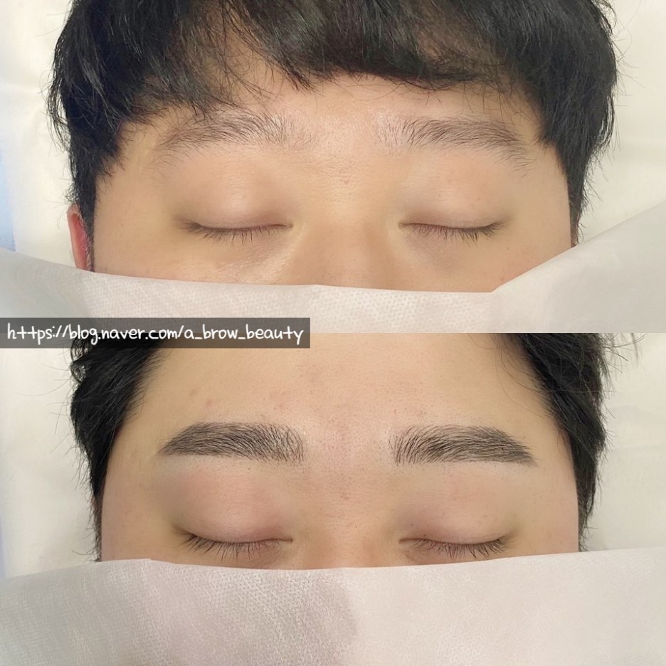  천안남자눈썹문신 이정도는 되야쥬?