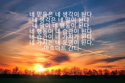 해가지는 저녁 나무 실루엣