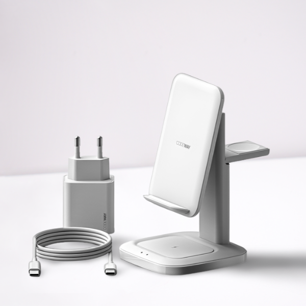 코드웨이-23W-3IN1-고속무선충전기거치대