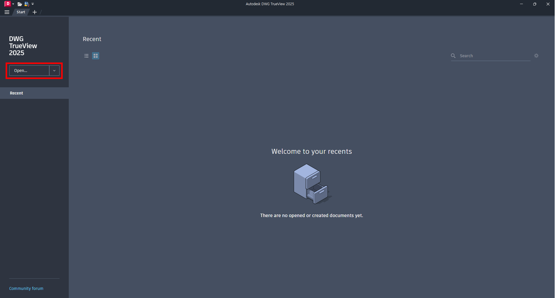 오토캐드 뷰어 실행 및 문서 여는 방법3