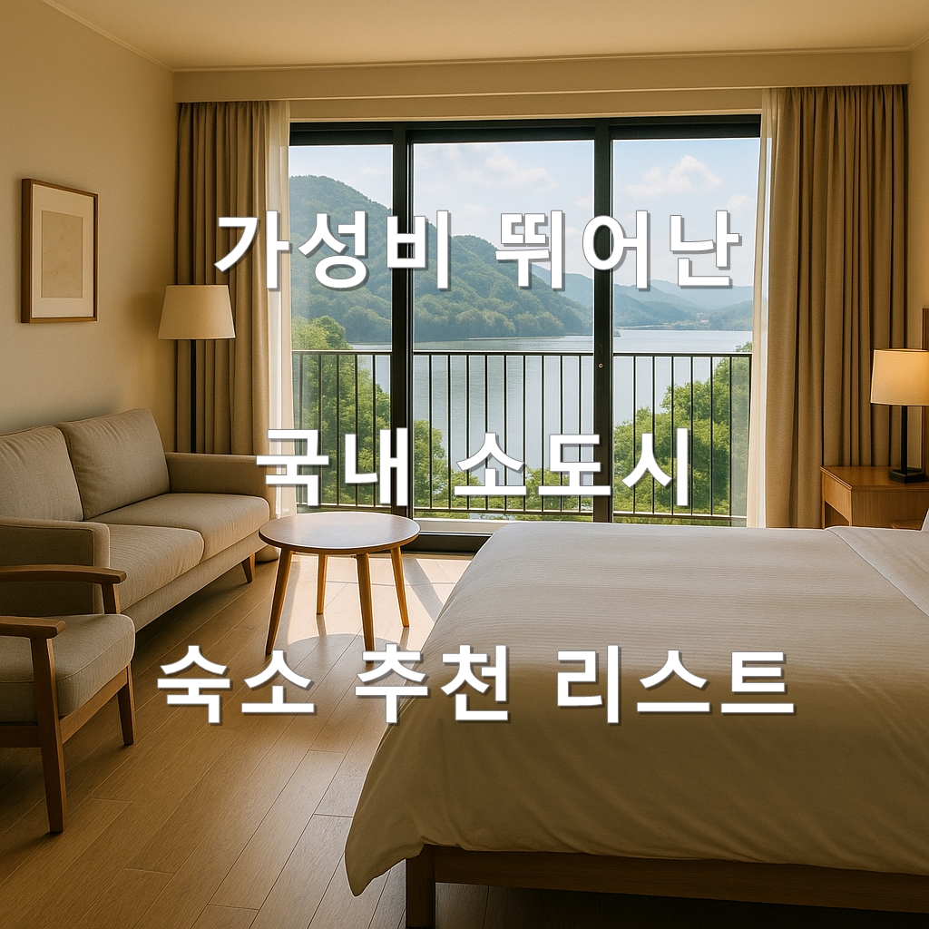 아고다 평점 9.0 이상! 가성비 뛰어난 국내 소도시 숙소 추천 리스트