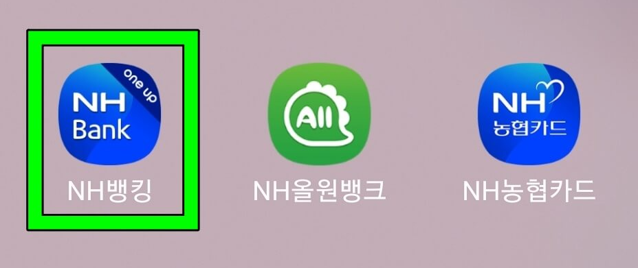 NH뱅킹앱