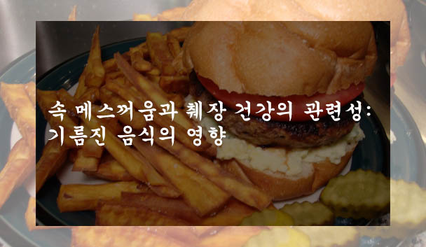  속 메스꺼움과 췌장 건강의 관련성: 기름진 음식의 영향