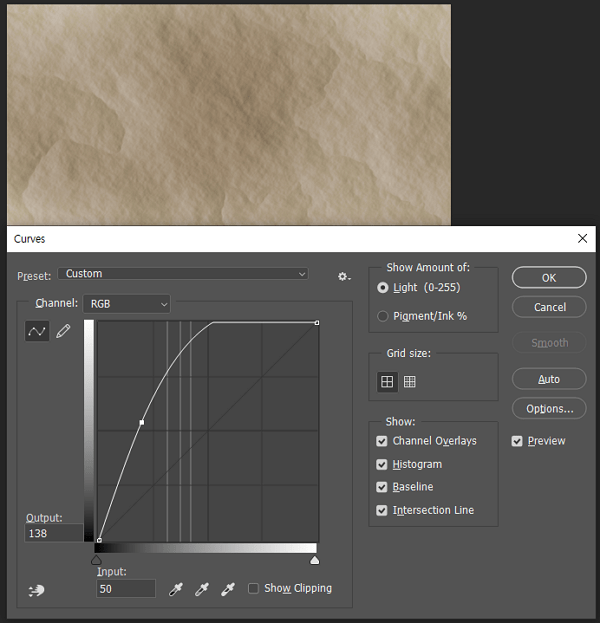포토샵 커브값 적용