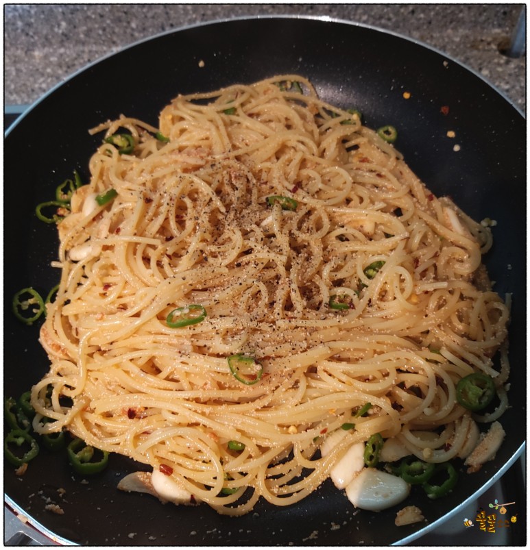 명란 파스타 명란파스타 만들기-명란오일파스타 3