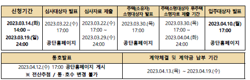 서울개포공무원아파트 선착순(8차) 모집기간