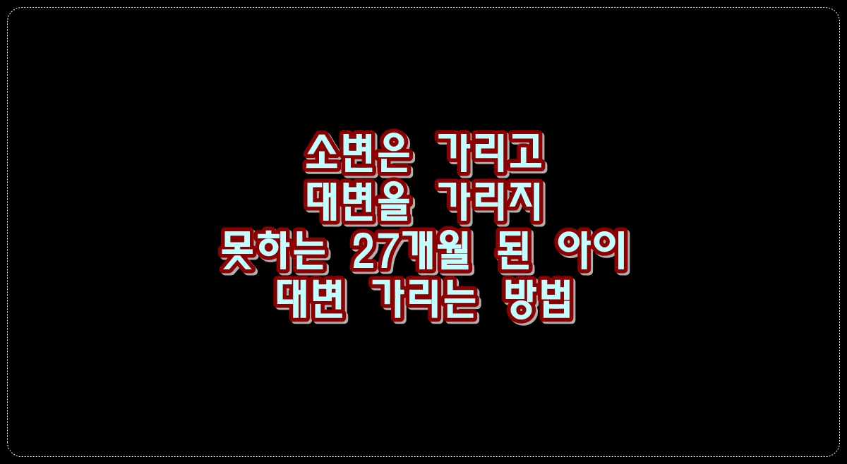 소변은-가리고-대변을-가리지-못하는-27개월-된-아이