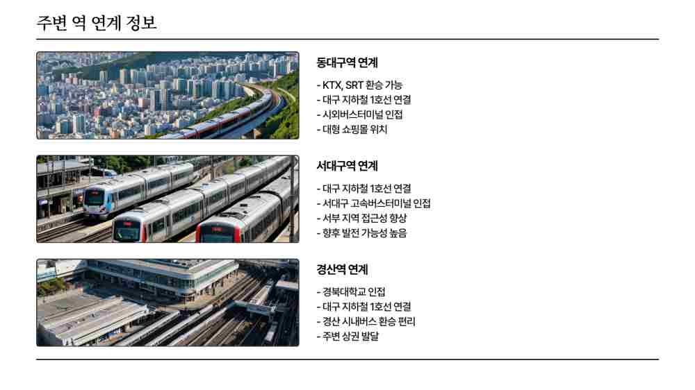 대구역 대경선 시간표 조회 - 평일 주말 첫차 막차