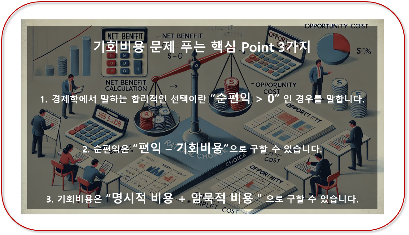 기회비용 문제를 푸는 핵심 Point