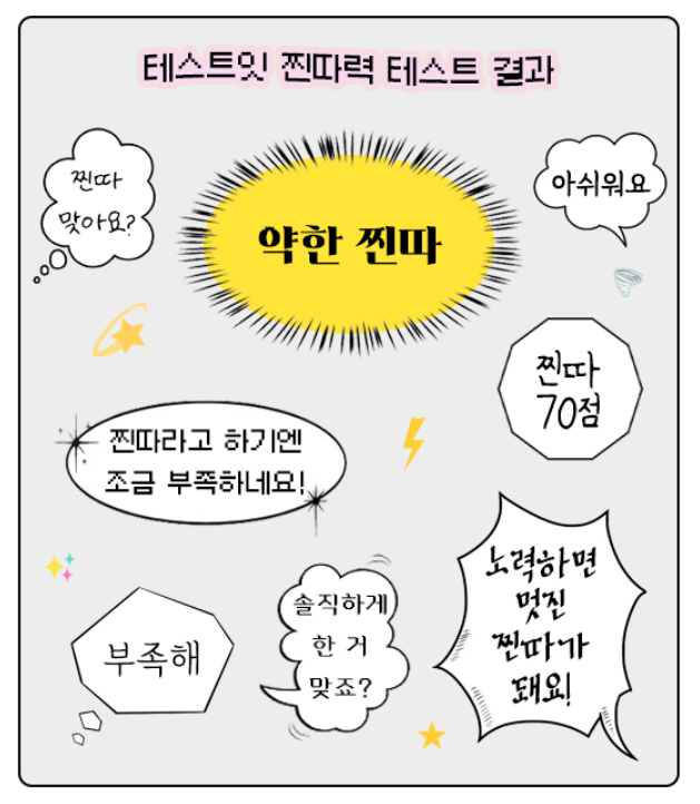 찐따력테스트결과