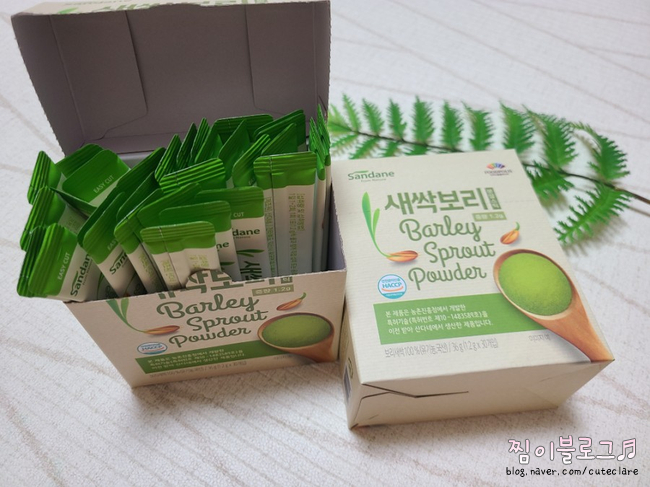 남편하고 같이 먹어요! 사다 4분말스틱 새싹보리 분말 국내산 유기농 찾아서 17