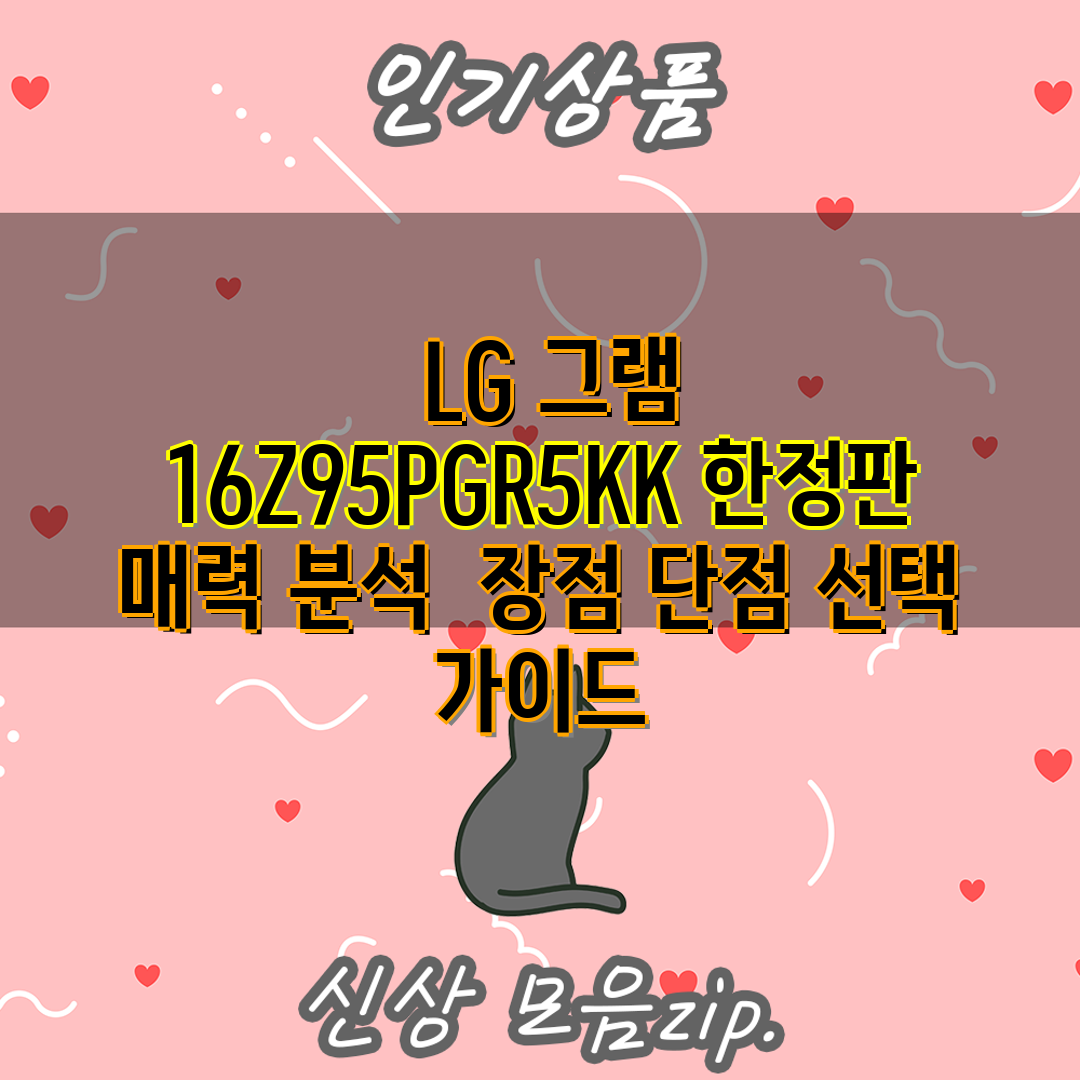  LG 그램 16Z95PGR5KK 한정판 매력 분석  