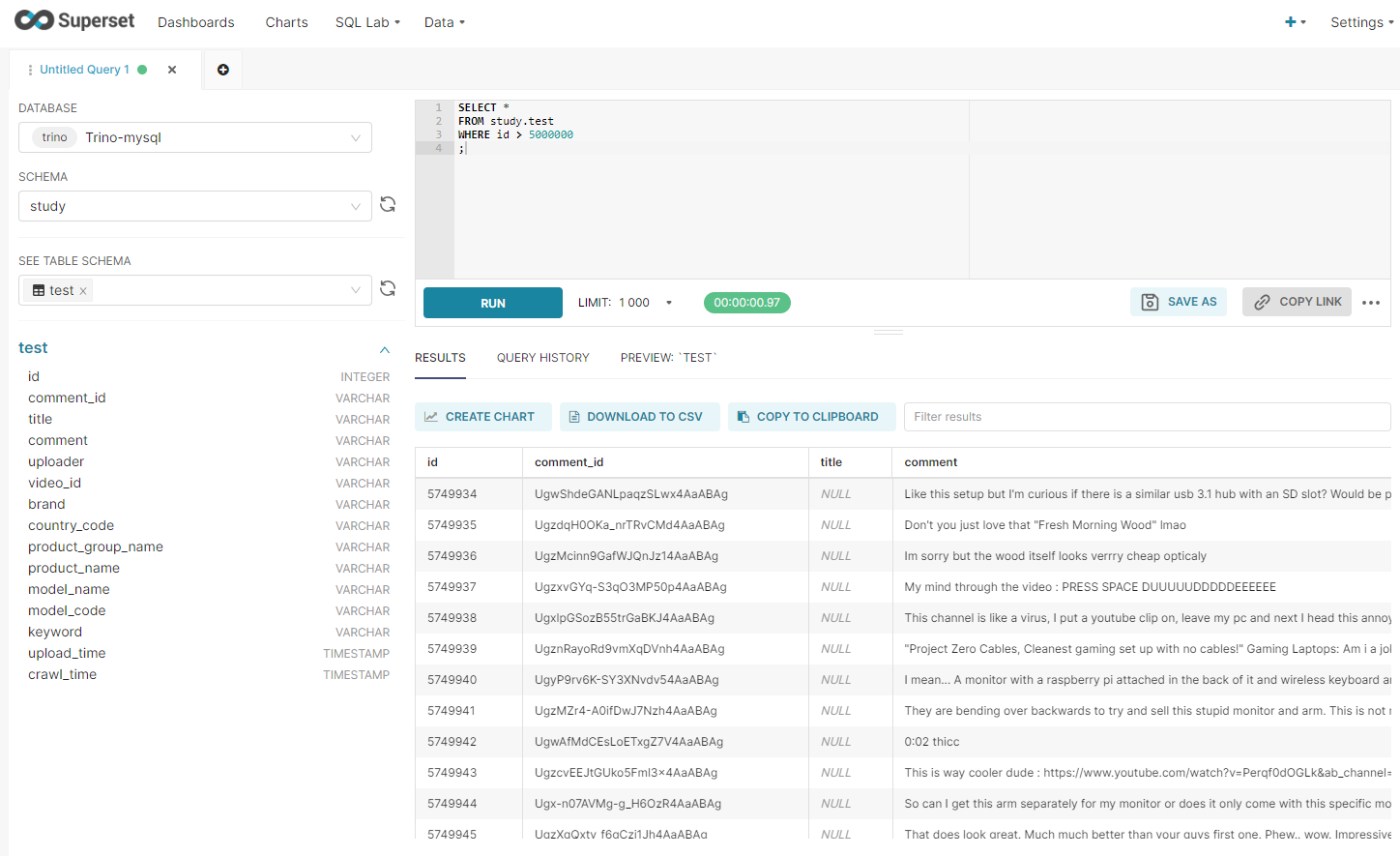 [Superset] Trino 연결