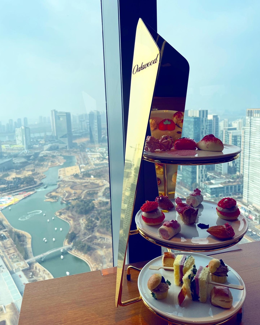 인천 송도 야경 송도 호캉스 추천! 오크우드 프리미어 57