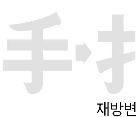 手(손 수) 扌(재방변 수) 쓰기