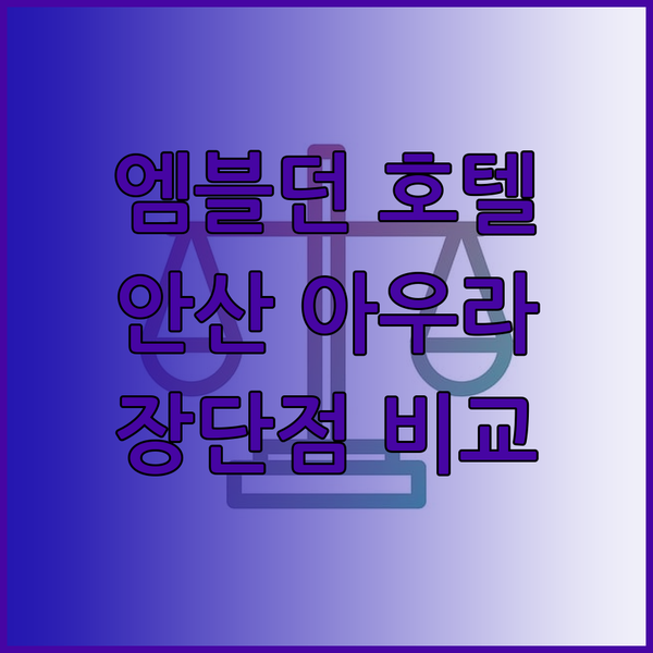 엠블던 호텔 호텔스퀘어 안산 아우라 