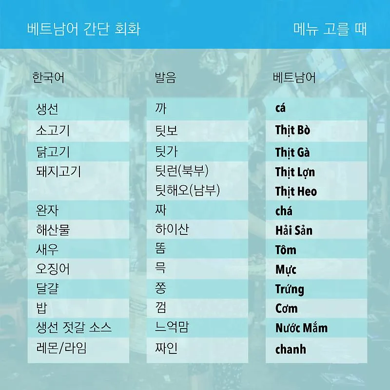 베트남 고수 빼주세요 회화 인사말 모음_3