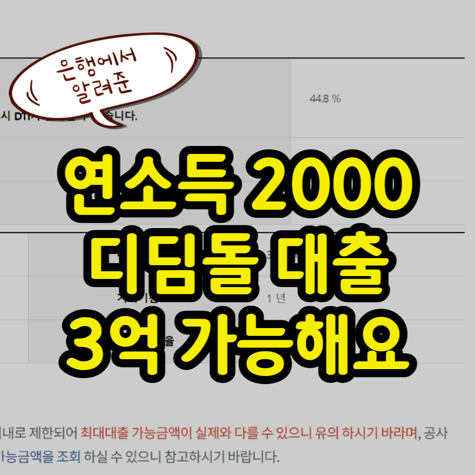  디딤돌대출 예상조회 계산기 함정 | DTI, LTV, 체증식 상환 방법