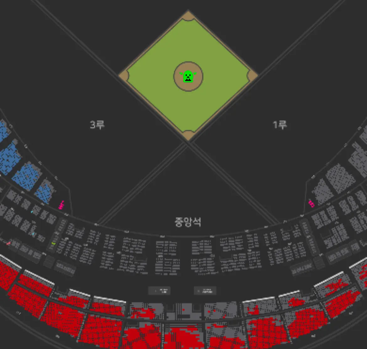 2023 KBO 올스타전 예매를 위해 좌석을 선택하는 사진