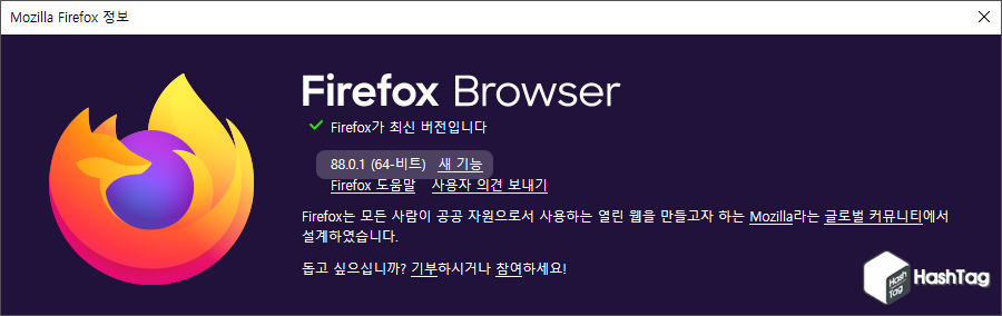 Firefox 버전 확인