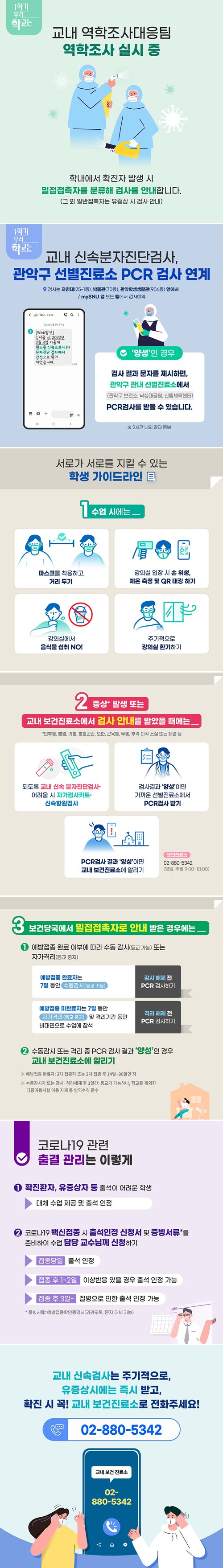 방역대책 & 가이드라인