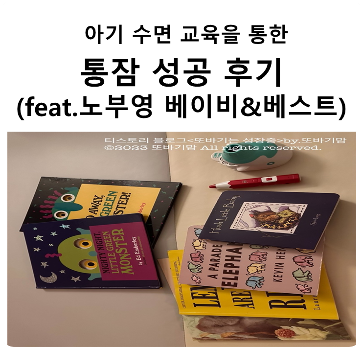  아기 수면 교육을 통한 통잠 재우기 성공 후기(feat.노부영 베이비&노부영 베스트)