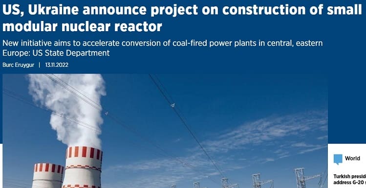 삼성물산&#44; 미 주도 &#39;소형모듈원자로(SMR) 프로젝트&#39; 참여 선두에 나서나 US&#44; Ukraine announce project on construction of small modular nuclear reactor