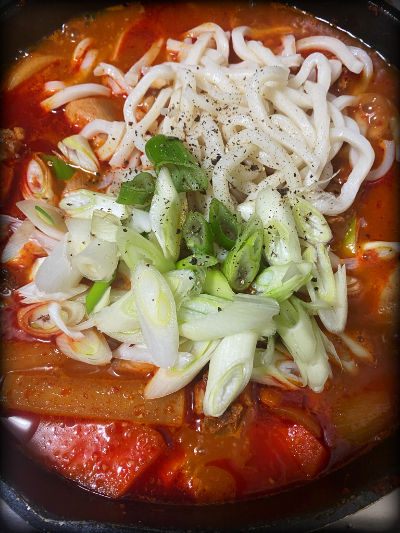 사리, 대파 넣기