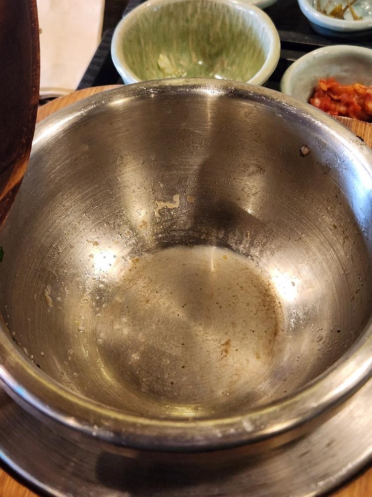 보정동 카페거리 용인 솔솥 솥밥 완벽히 깨끗한 그릇