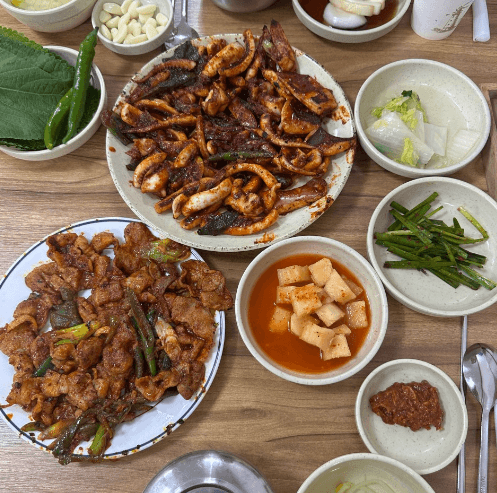 토밥 토요일은 밥이 좋아 석쇠 돼지불고기 오징어불고기 경주