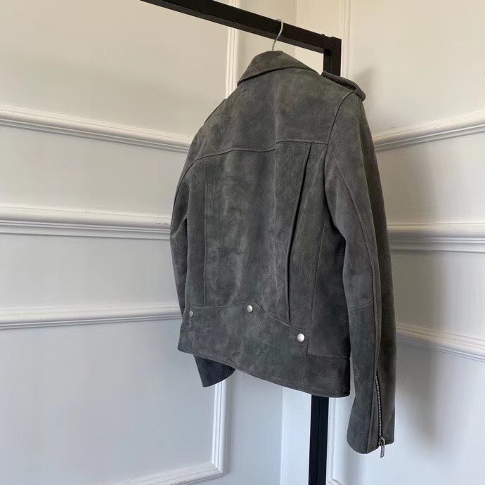  [SAINT LAURENT] 생로랑 레더 바이커 가죽 자켓
