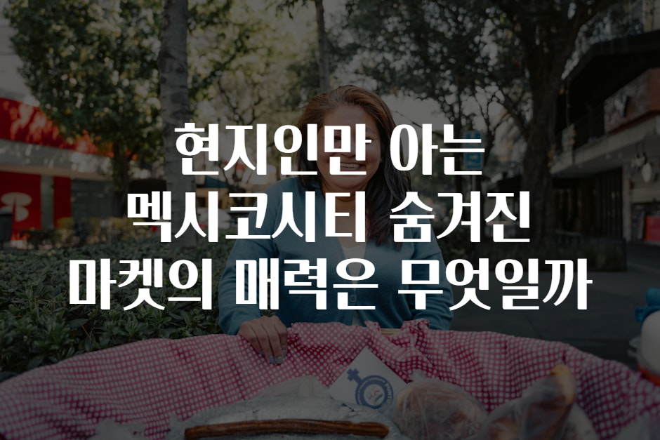 현지인만 아는 멕시코시티 숨겨진 마켓의 매력은 무엇일까 현지인만 아는 멕시코시티 숨겨진 마켓의 매력은 무엇일까