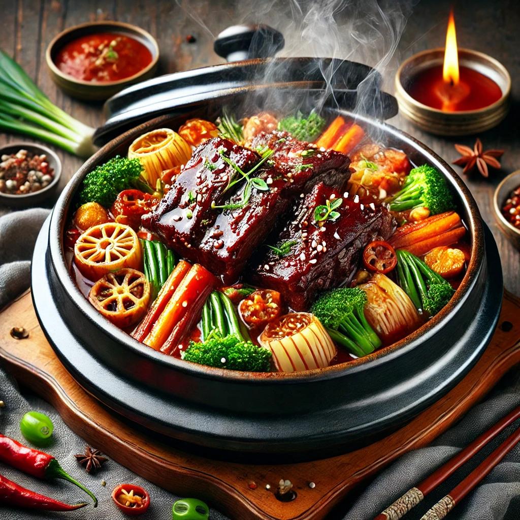 압력솥 등뼈찜