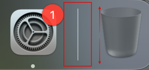 맥 Dock 크기 조절