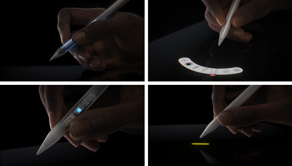 Apple Pencil Pro는 한결 더 마법 같은 역량을 선사해 사용자가 완전히 새로운 방식으로 아이디어를 실현할 수 있도록 돕는다.