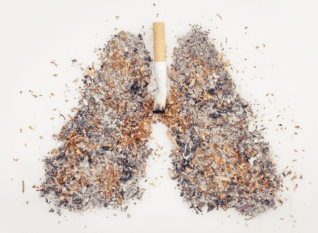 담배-금단현상-담배로오염된폐