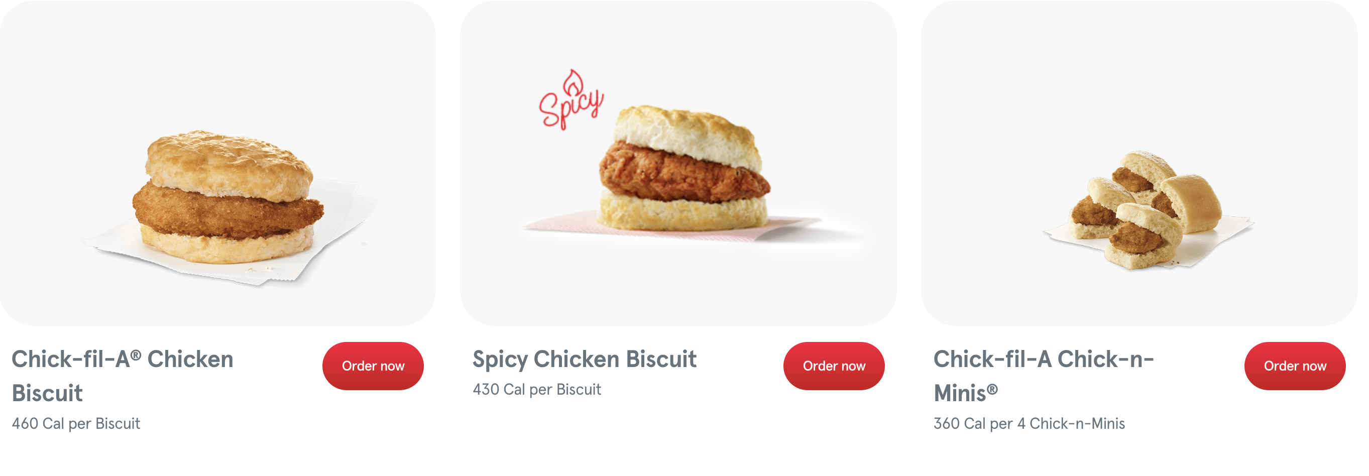 칙필레 Chick-fil-A 아침 메뉴