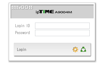 Iptime 관리자 페이지 로그인 화면