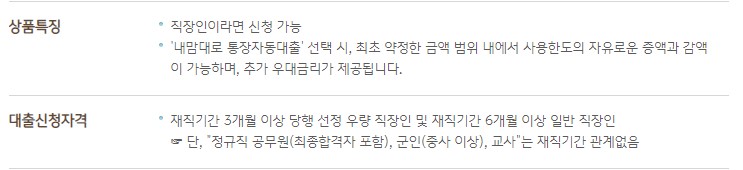 국민은행 마이너스통장 조건 신청방법