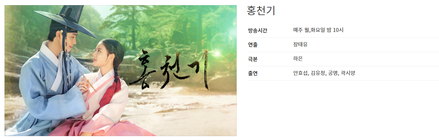  홍천기 몇부작인지 알려드리도록 하겠습니다