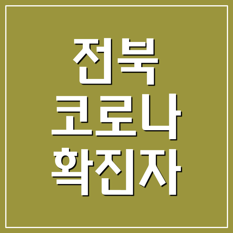  전북 코로나 확진자 현황 및 동선