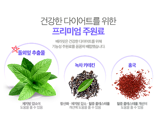 베라핏 주원료-베라핏 다이어트 출저
